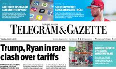 El Telegram & Gazette (así como su segmento dominical Sunday Telegram) es un periódico de la localidad de Worcester (Massachusetts), cuya sede se ubica en ...